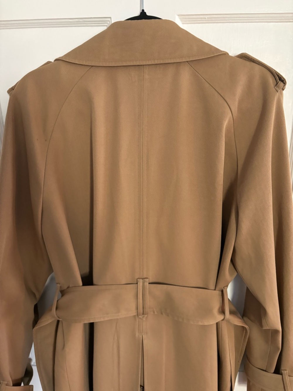 Sezane Scott Trench Coat Camel Size 10 42 - Picture 7 of 13